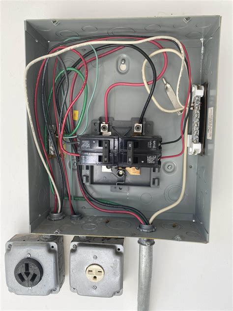 electrical panel box inside garage|30 amp subpanel in garage.